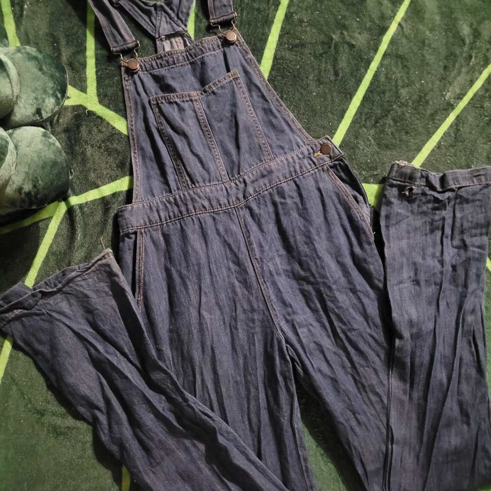 Life in Progress Dark Blue Denim Overalls
